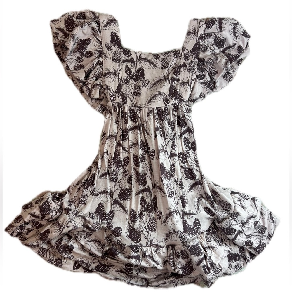 Kate Quinn ruffle strap blackberry dress- modal